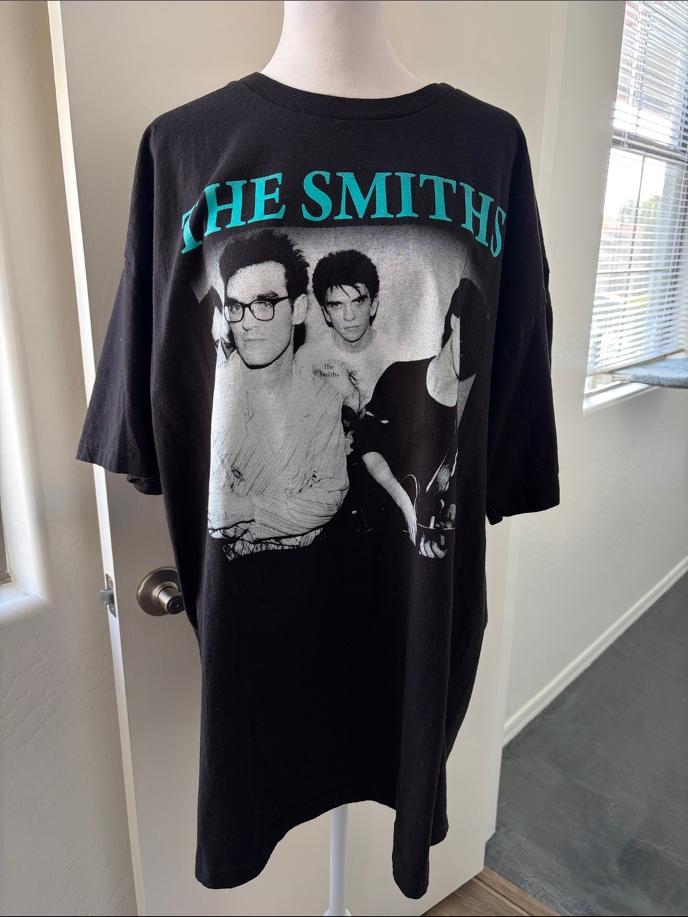 Alstyle The Smiths Black Tee with Teal Logo